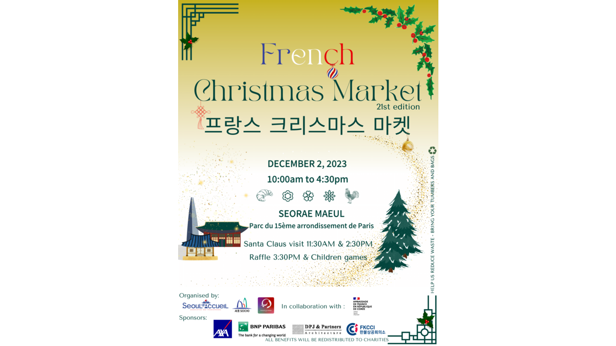 Le Marché de Noël français de Séoul est de retour!