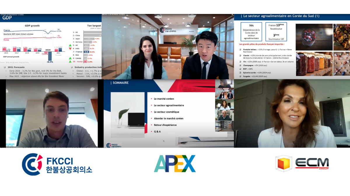 Webinar "Expand your business to Korea" with APEX Webinar "Expand your business to Korea" with APEX