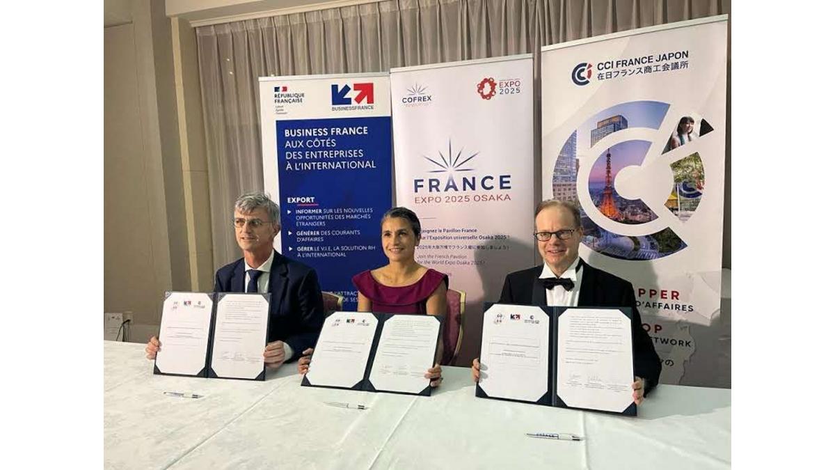 COFREX、フランス貿易投資庁-ビジネスフランス、および在日フランス商工会議所は、2025年大阪・関西万博フランスパビリオンのパートナーシップに関する協定に調印