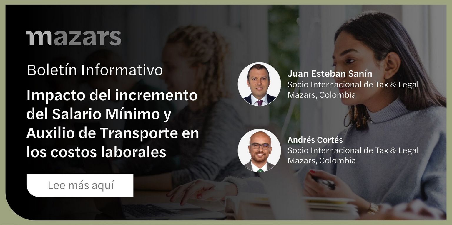 Impacto del incremento del Salario Mínimo y Auxilio de Transporte en