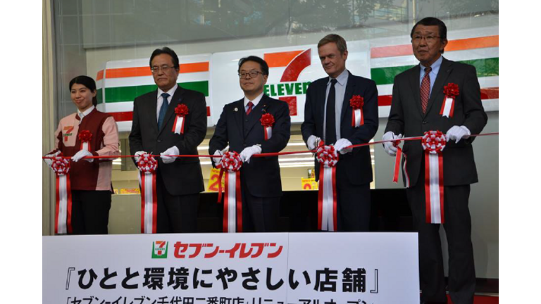 Inauguration 7-Eleven - Route solaire Colas