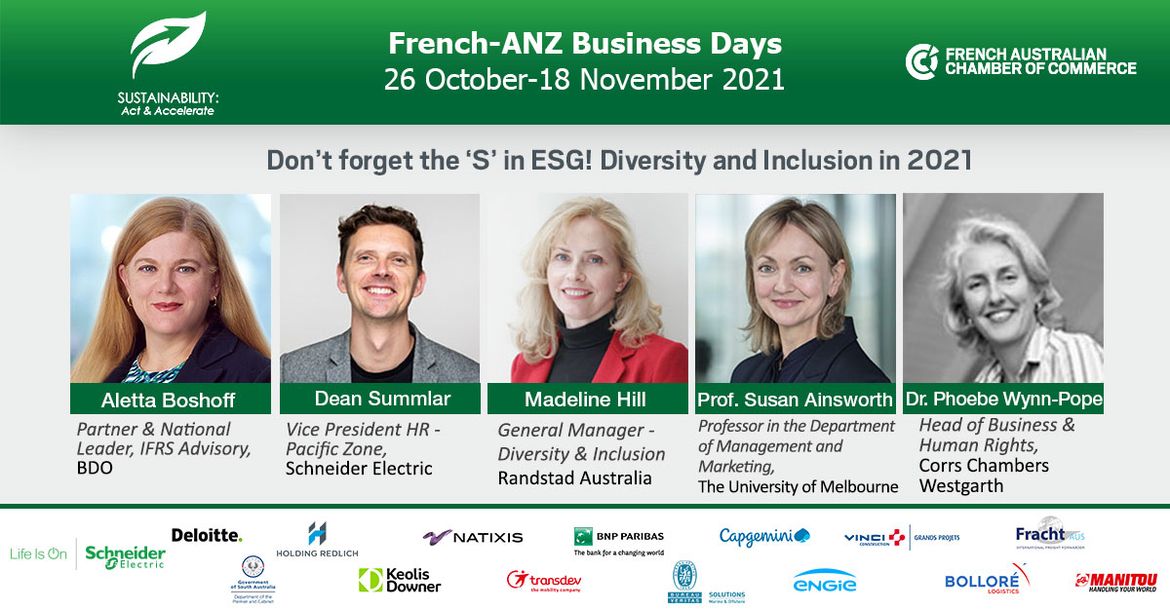 CONFERENCE | Don't forget the 'S' in ESG! Diversity and Inclusion in 2021
