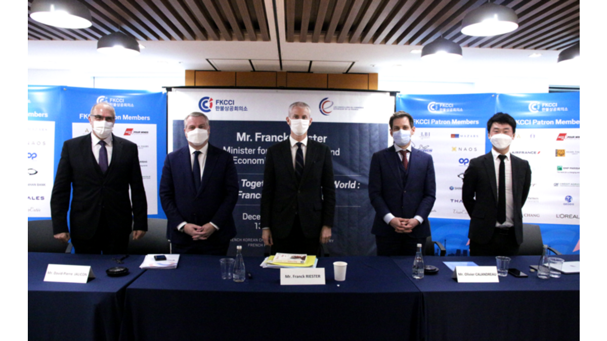 La Chambre de Commerce France Corée organise une conférence en ligne sur le plan « France Relance » à l’occasion de la visite de Franck Riester au Pays du matin calme