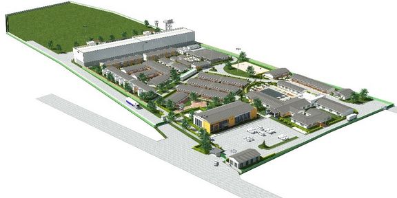 Artistic aerial view 3D impressions of the camp