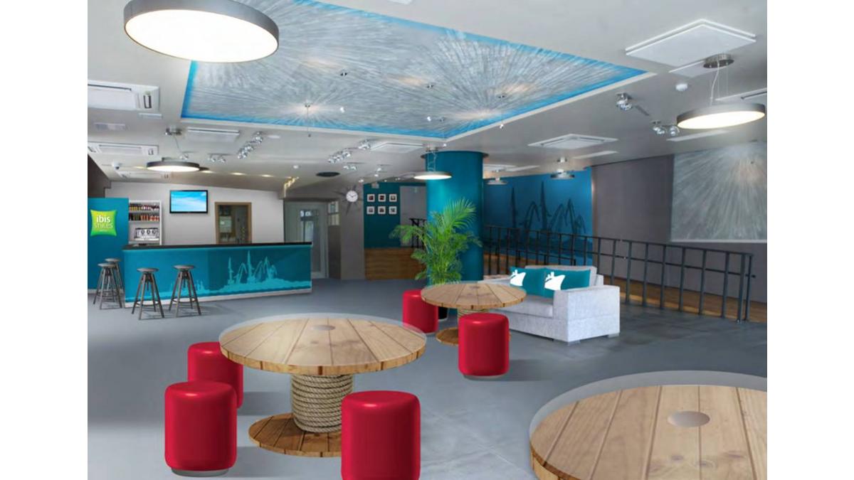 Lobby w ibis Styles Riga