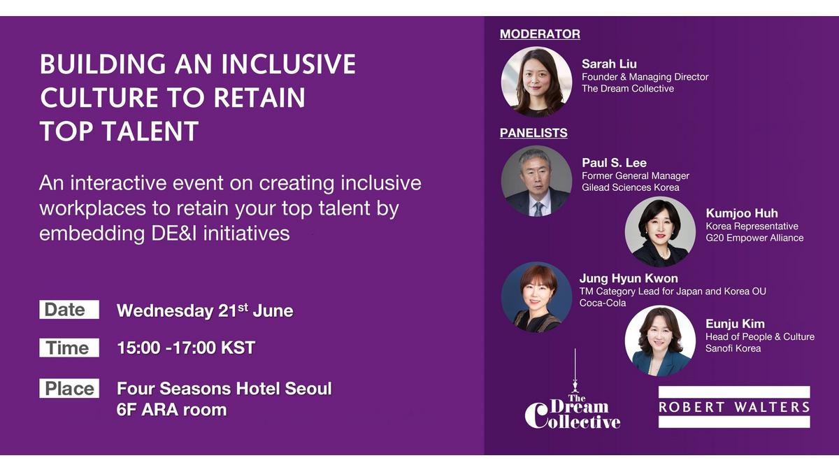 Robert Walters Korea Successfully Held HR Seminar on "Building Inclusive Culture to Retain Top Talent" on 21 June