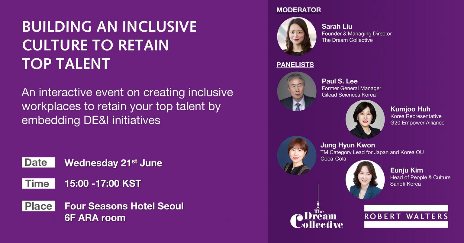 Robert Walters Korea Successfully Held HR Seminar on "Building Inclusive Culture to Retain Top Talent" on 21 June Robert Walters Korea Successfully Held HR Seminar on "Building Inclusive Culture to Retain Top Talent" on 21 June