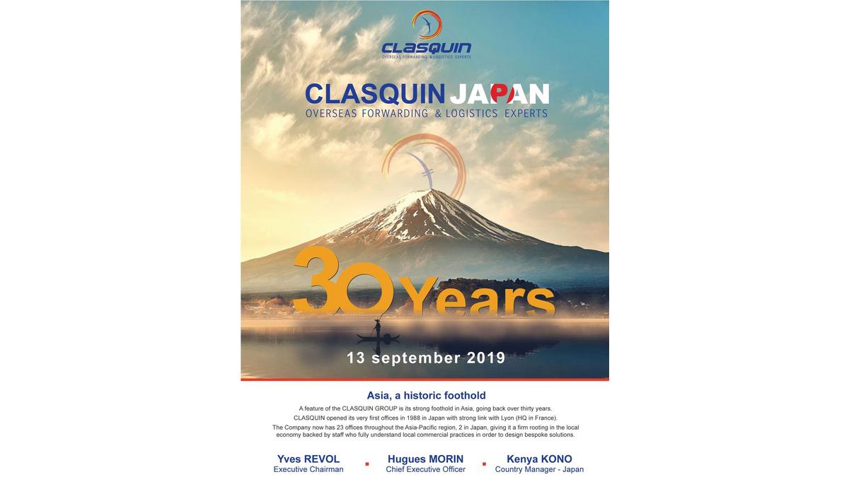 30 ans de Clasquin au Japon