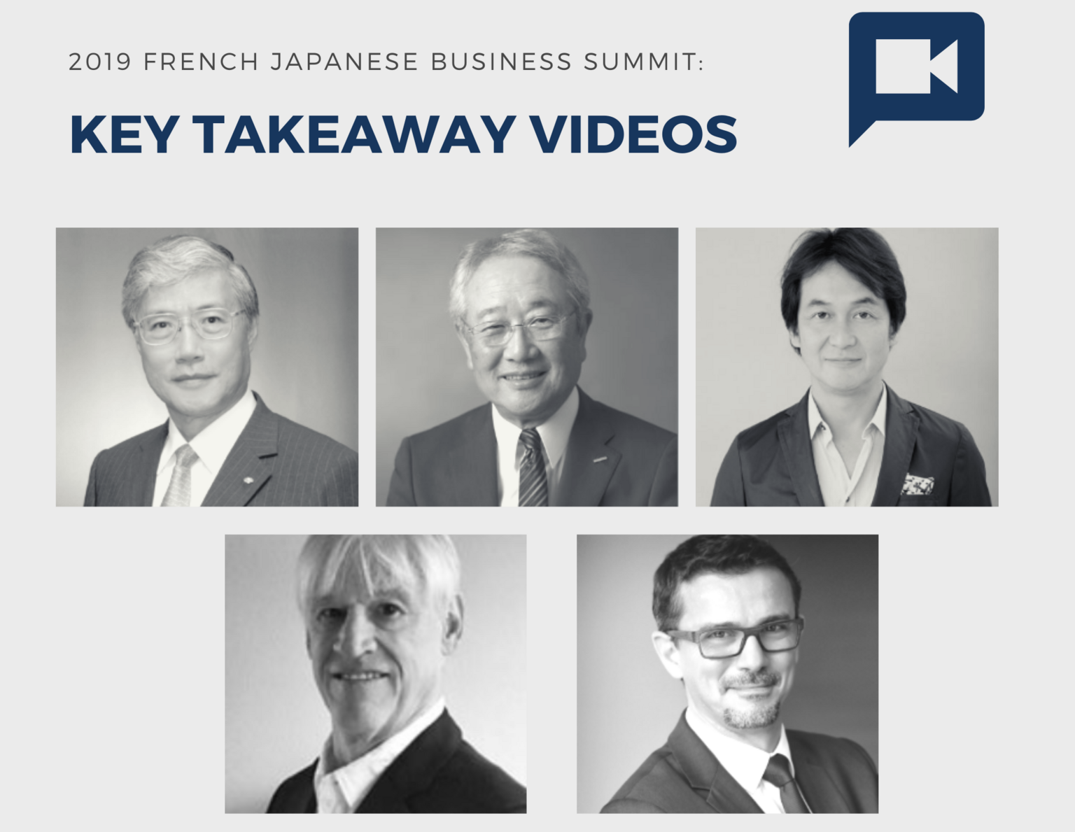 [Translate to Japonais:] 2019 French Japanese Business Summit: Key Takeaway Videos