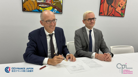 La CCI France Japon et la CNCPI signent un protocole d’accord autour de la coopération économique, de l’innovation et de la propriété intellectuelle entre le Japon et la France