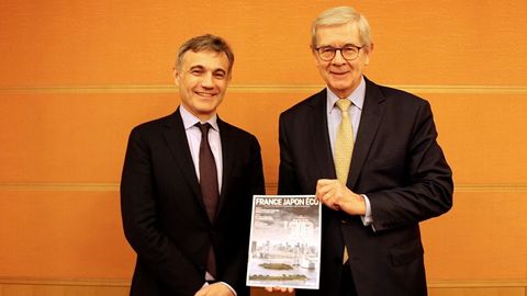Armel Cahierre, Président de la CCI France Japon et Philippe Varin, Président du conseil d'administration d'Orano