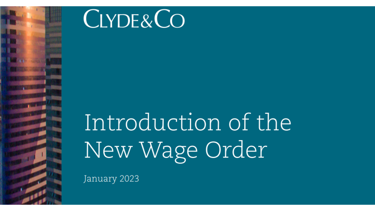 New wage