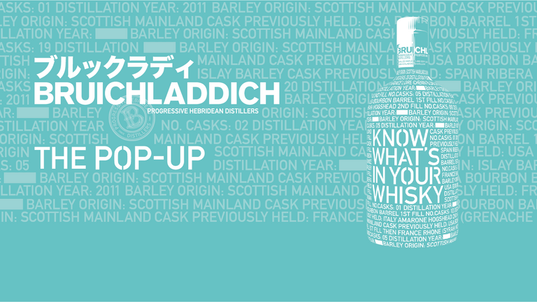 Bruichladdich Distillery is setting up a whisky pop-up at Roppongi Hills