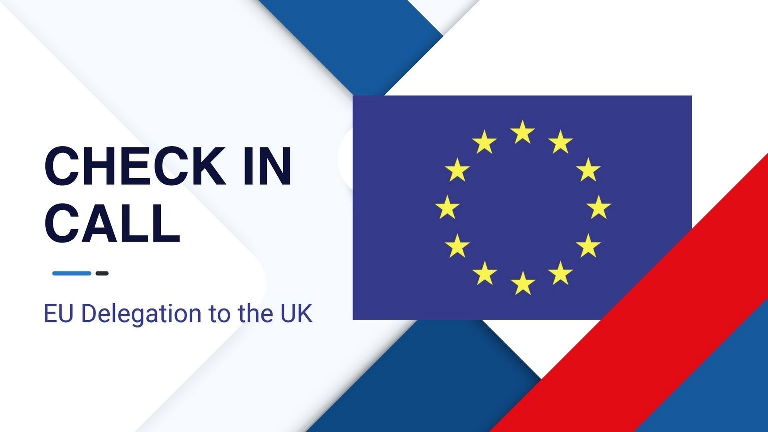 Check-in Call with the EU Delegation to the UK