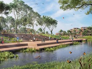 A graphical rendering of The Parks. Image courtesy: URB