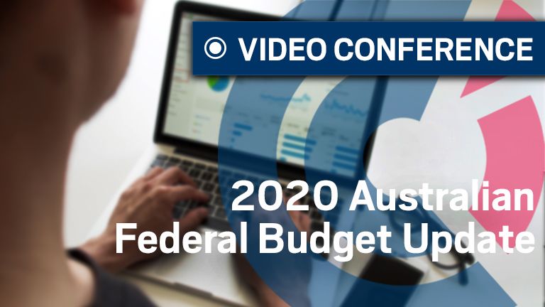 Federal Budget Update 2020 event banner
