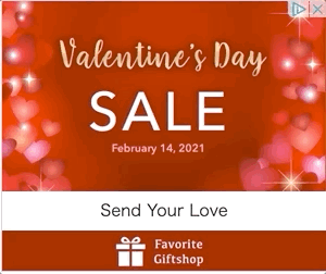 Valentines Day display ad example.