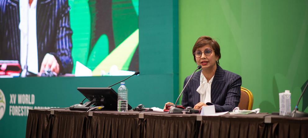 [Translate to Coréen:] Kavita Sinha Fond vert pour le climat