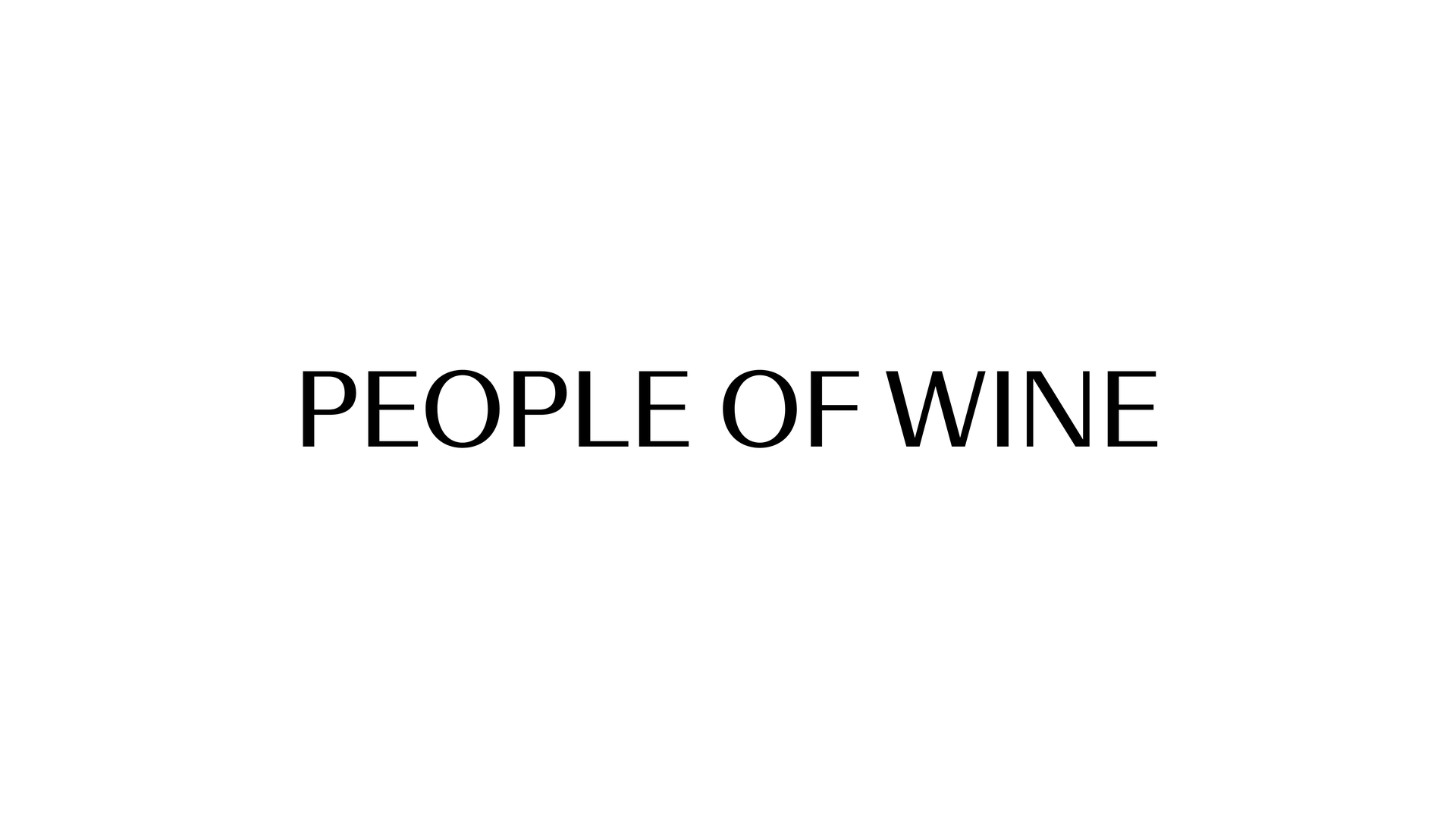 PEOPLE OF WINE SG