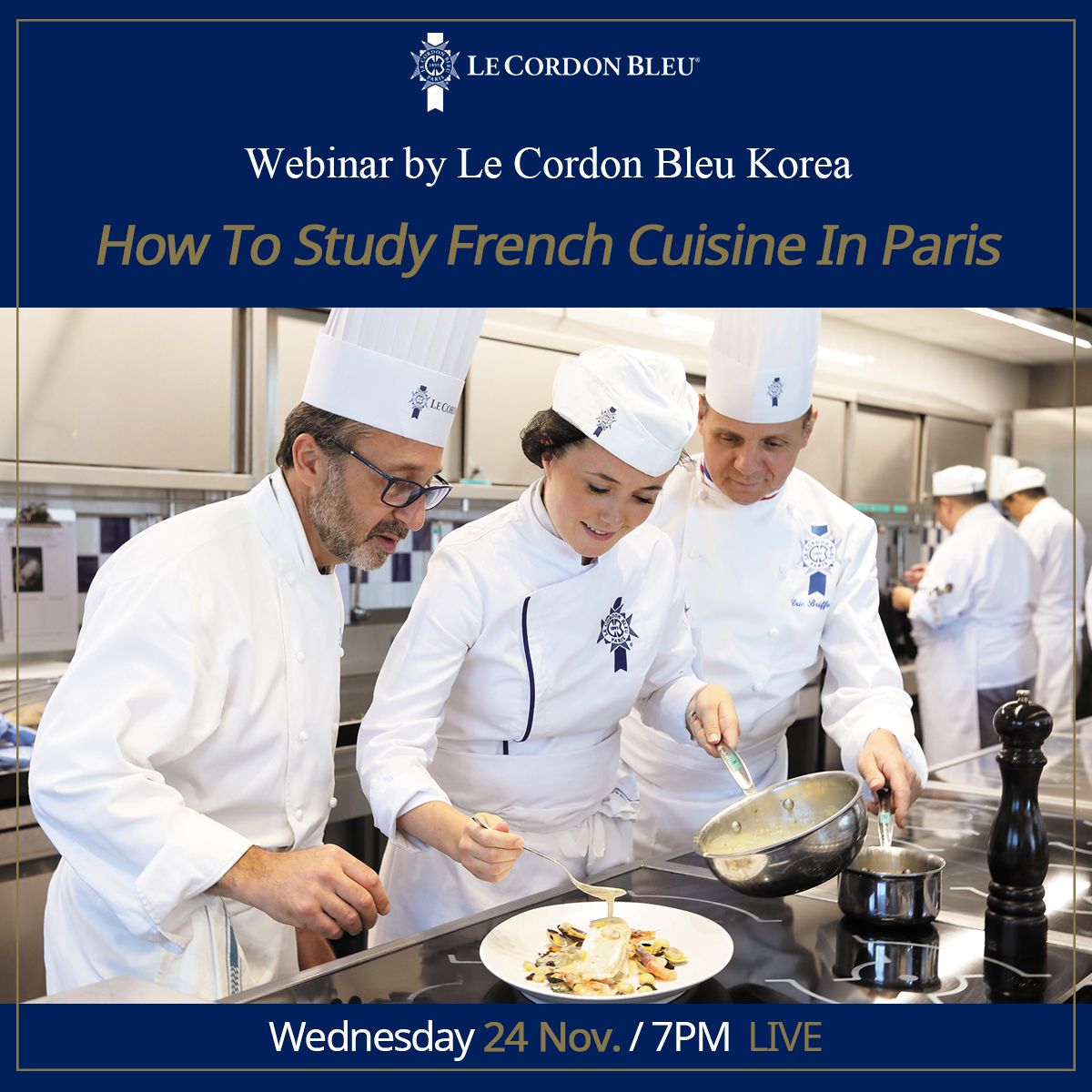 Join Le Cordon Bleu's live session !