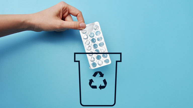 Illustration of medicine recycling