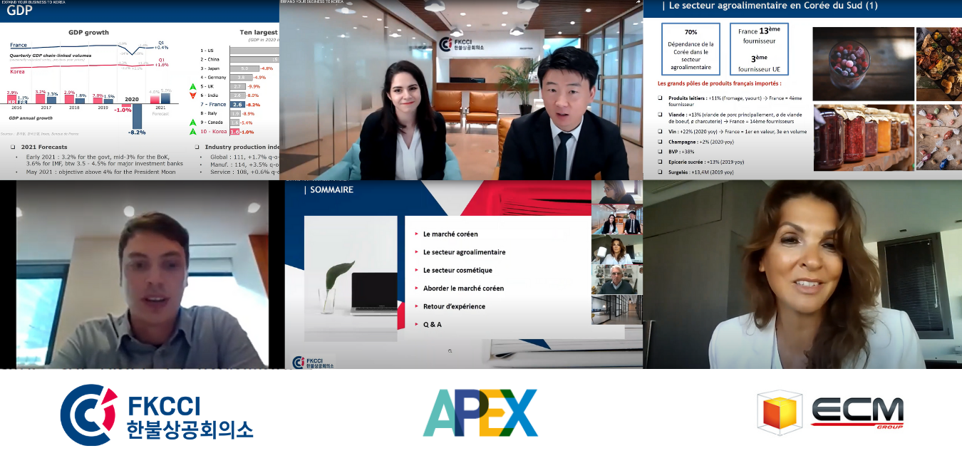Webinar "Expand your business to Korea" with APEX