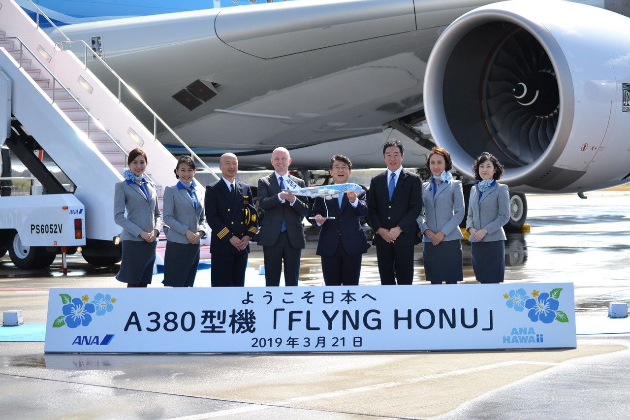 エアバス、A380初号機を全日空に引き渡し
