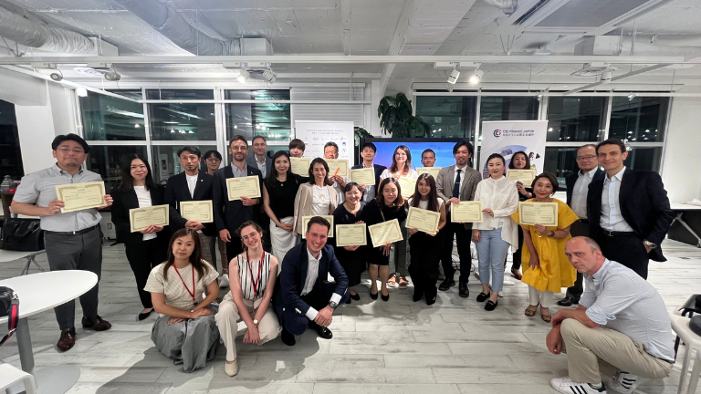 Les nouveaux membres mis à l’honneur lors d'une soirée de bienvenue dans les locaux de KPMG (KPMG Tokyo Ignition)