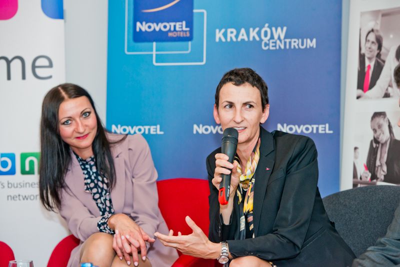 Od prawej Sophie Stabile i Sabina Bartyzel