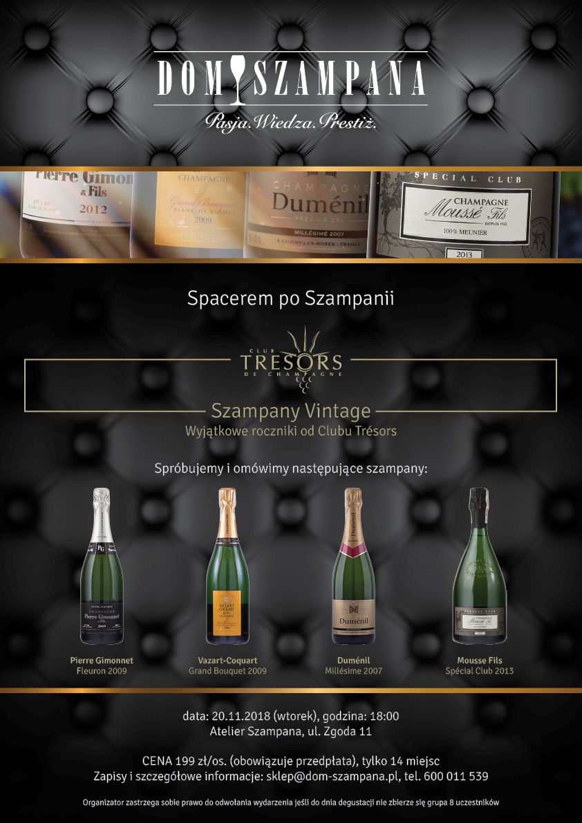 spacer po szampanii Vintage