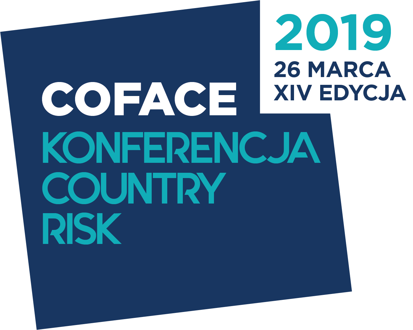 Logo granatowe z datą