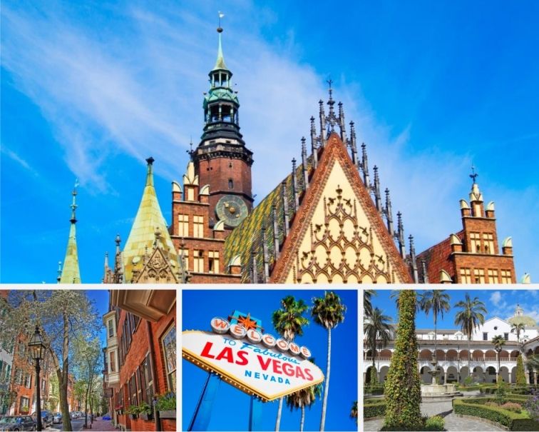 Nowe destynacje Air France KLM w sezonie lato 2019 - kolaż