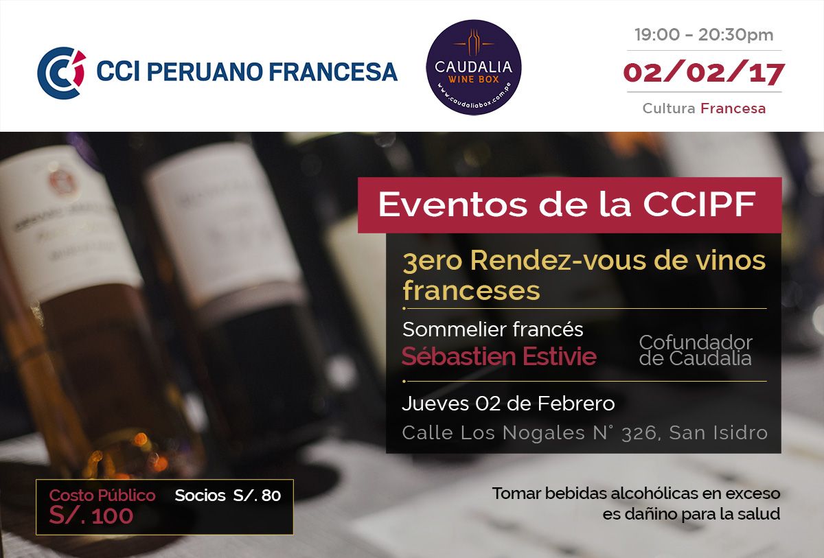 Dégustations de vins francais La CCIPF organise des dégustations de vins francais en partenariat avec Caudalia