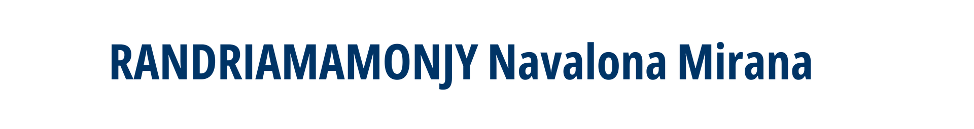 RANDRIAMAMONJY NAVALONA MIRANA