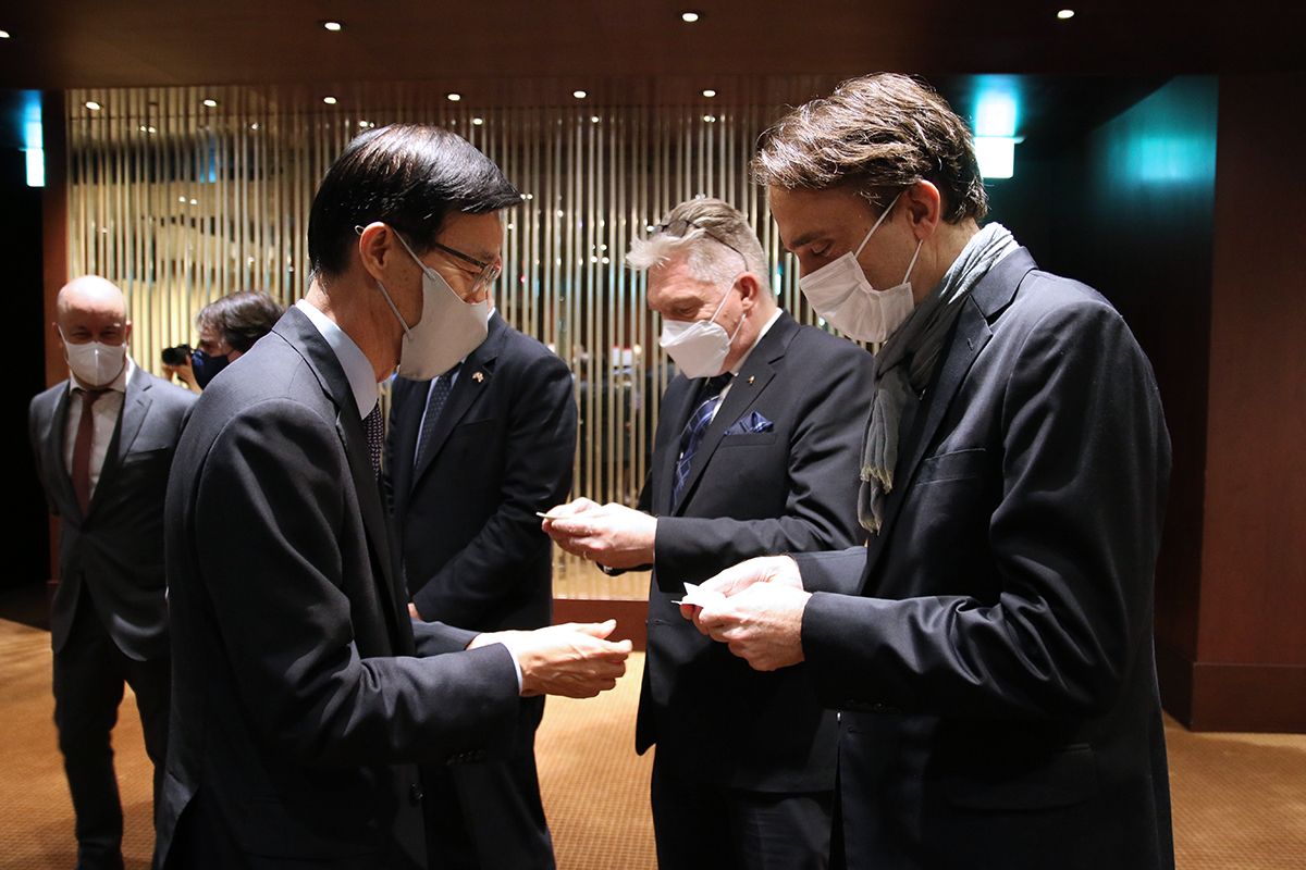 한불상공회의소 이사회 멤버와 한덕수 국무총리