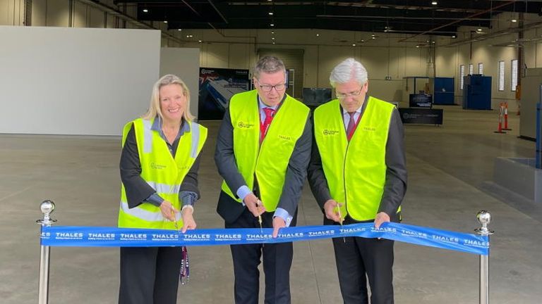 picture of Thales inauguration of new manufacturing site