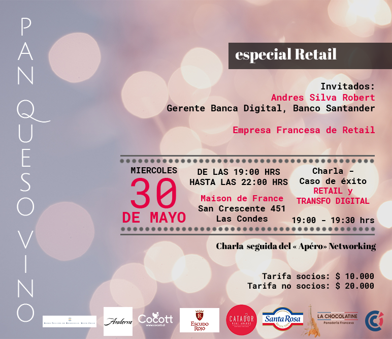 `Pan Queso Vino Retail Networking 30 de mayo