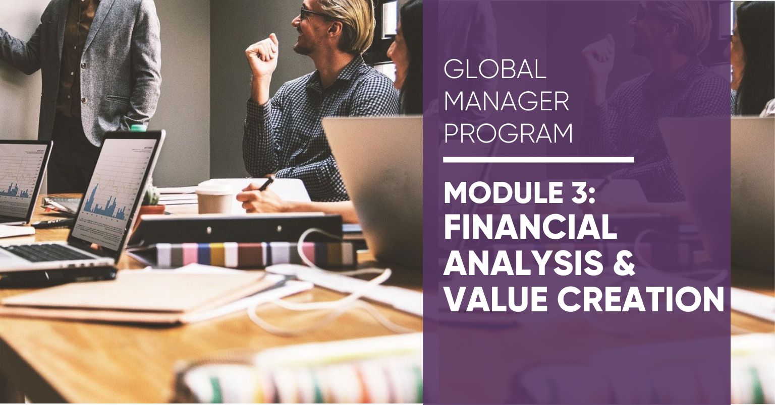 Module 3 Global Manager Program: Financial Analysis & Value Creation Module 3 Global Manager Program: Financial Analysis & Value Creation