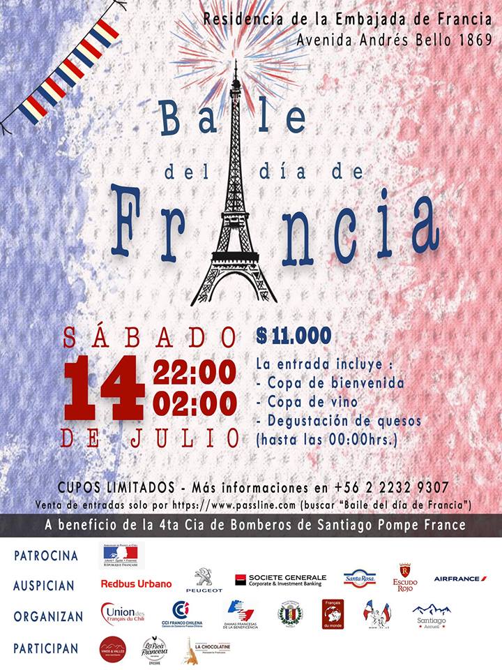 Baile de Francia Dia Nacional 14 de Julio Chile
