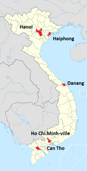 carte du Vietnam