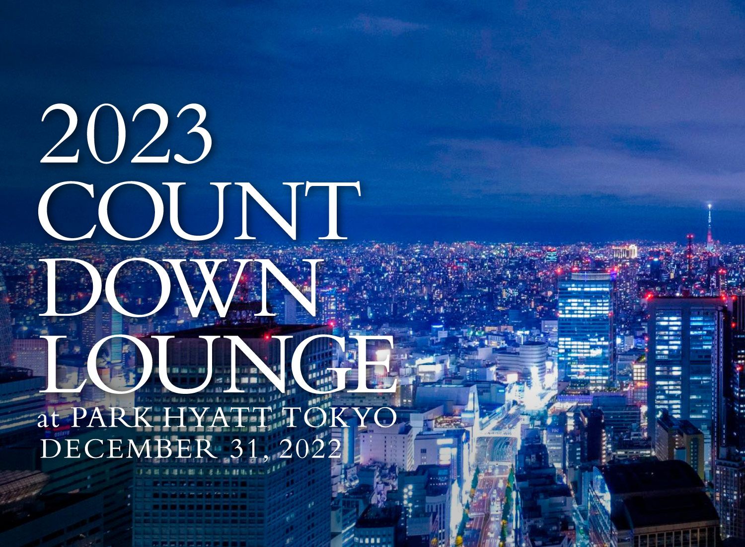 2023 Countdown Lounge at The Peak Lounge & Bar Special Offer for CCI France Japon members